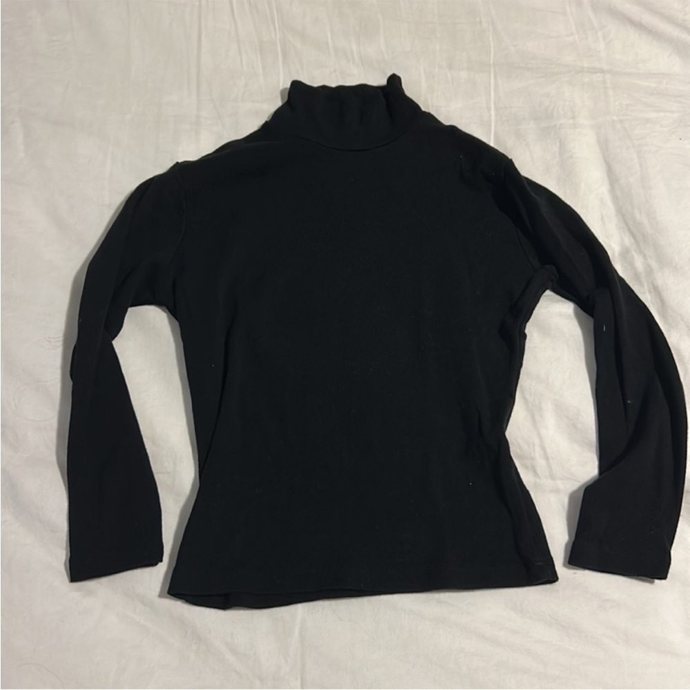 Brandy Melville Black 3/4 Turtleneck Women's Top